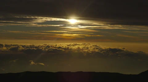 4K Sunset Clouds 01 Stock Footage 58936989