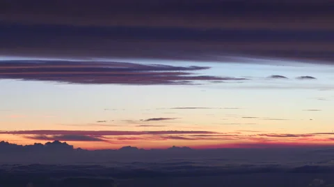 4K Sunset Clouds 02 Stock Footage 58937372