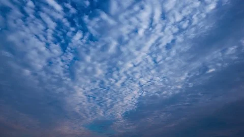 4K. Sunset clouds on the sky in horizon. Time-lapse. Stock Footage 84182893