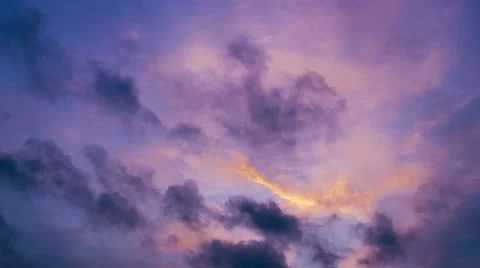 4k sunset clouds timelapse Stock Footage 45613535