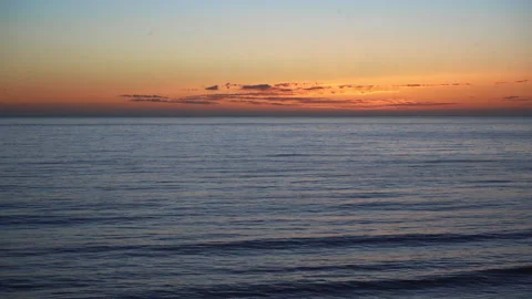 4K Sunset Over Pacific Ocean, 60fps Stock Footage 219674409