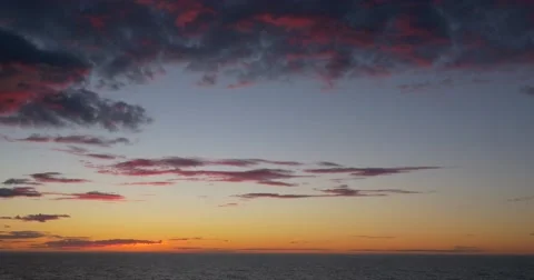 4k sunset red clouds Video stock 50767507