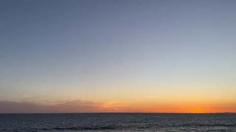 4K Sunset at sea Stock Footage 267142422
