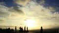 4K Sunset Silhouette 02 Tilt up Timelapse Crowds Los Angeles Overlook 4k or 4k+ Resolution