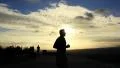 4K Sunset Silhouette 03 Panning R Timelapse Crowds Los Angeles Overlook 4k or 4k+ Resolution