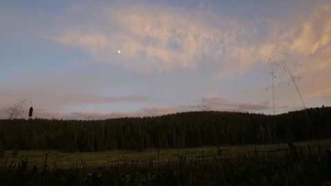 4k Sunset Time Lapse of Mountains With Clouds Video stock 96224499
