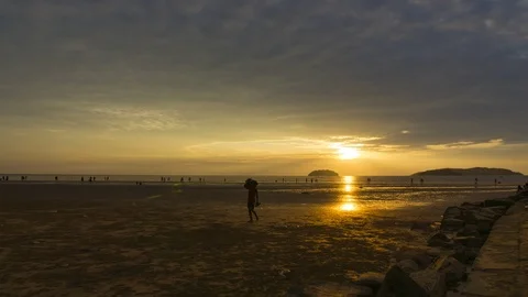 4K Sunset Timelapse Stockbeeldmateriaal 96827946