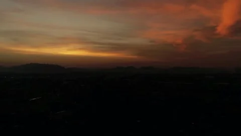 4k sunset timelapse, mountain sunset view, dramatic sunset skies Stock Footage 309291328