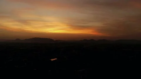 4k sunset timelapse, mountain sunset view, dramatic sunset skies Stock Footage 309359968