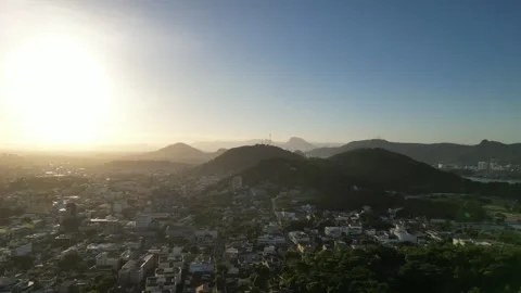 4k Sunset view from Vila Velha - Espirito Sanot Stock Footage 262116271