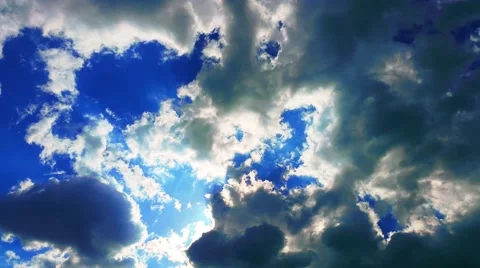 4K Sunshine and Clouds Stock-Footage 49992525