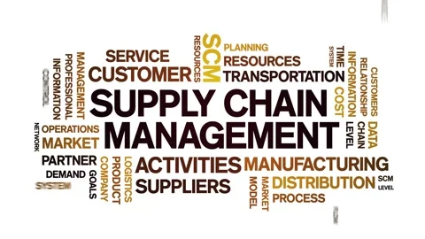 4k Supply Chain Management Animated Tag ... | Stock Video | Pond5