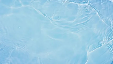 4K Surface Clear Blue Water Natural Light Absorption Sky Reflect Video stock 332157351