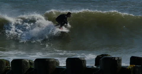 4K, Surfing, ocean, waves Vidéo 46688810