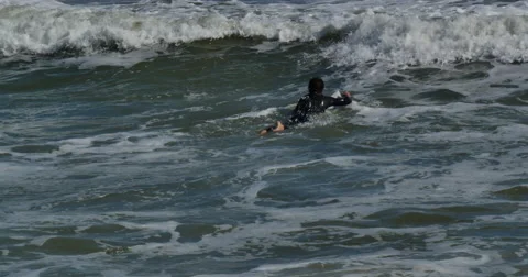 4K, Surfing, ocean, waves Vídeo Stock 46689128