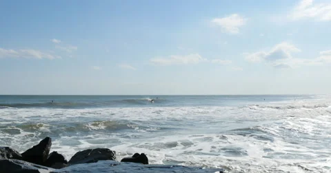 4K, Surfing, ocean, waves Vidéo 46690138