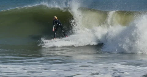 4K, Surfing, ocean, waves Video stock 46690518