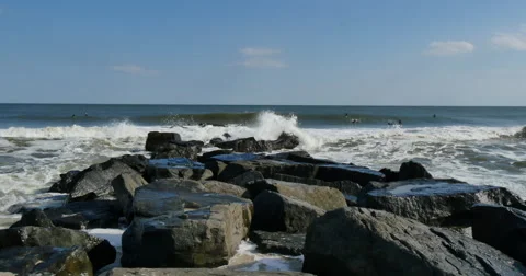 4K, Surfing, ocean, waves Vidéo 46690550