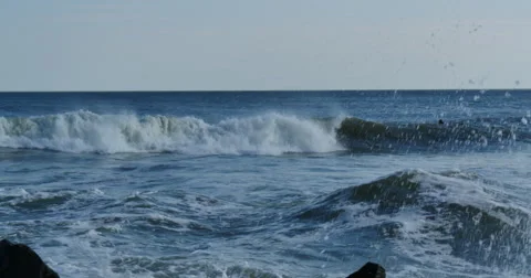 4K, Surfing, ocean, waves Vidéo 46691277