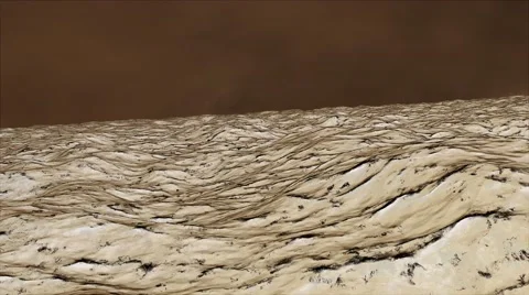 4K Surrelaistic Weird Moving Terrain Cinematic 3D Animation Stock Footage