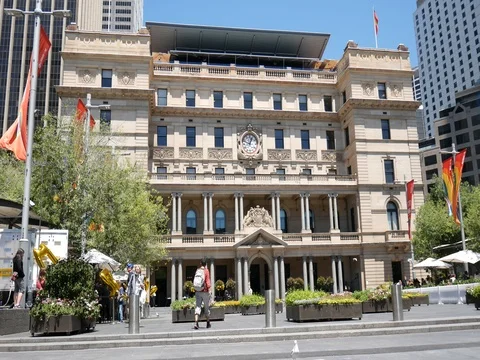 4k Sydney custom house Stock Footage 83433727