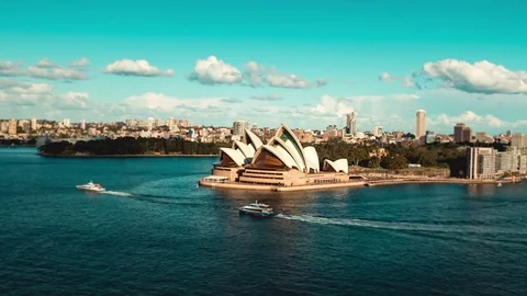 4K Sydney Opera House Hyperlapse Stock Footage 77018833