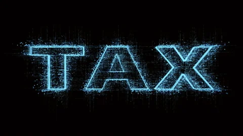 4k tax word tag cloud,binary computer code. 스톡 동영상 109590823