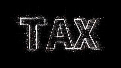 4k TAX word,Matrix binary computer code text design animation. 스톡 동영상 118645656