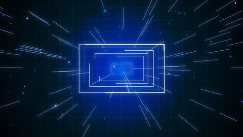 4k tech grid background Vidéo 88143763