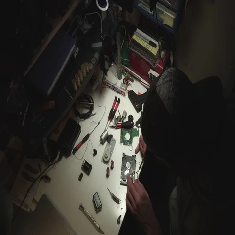 4k Technical Time-Lapse of Mechanic Repairing Stock Footage 69594601