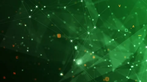 4K Technologic network and digital background (loopable) Stock Footage 151479229