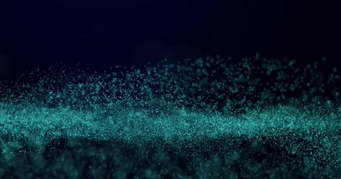 4K Technological Dark Blue Background with An Abstract Array Of Dots. Stock Footage 153659006