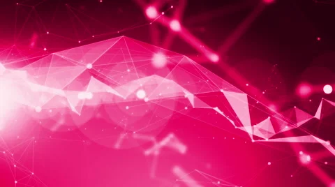 4k Technology Abstract Animation Background Seamless Loop. Pink Color Stock Footage 55296039