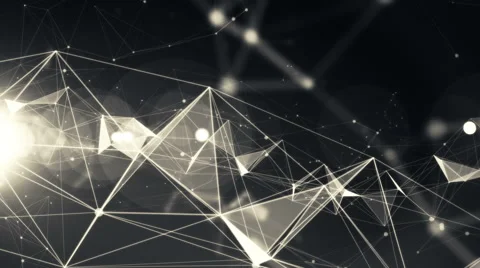 4k Technology Abstract Animation Background Seamless Loop. Black Color Stock-Footage 55296234