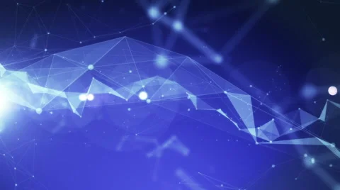 4k Technology Abstract Animation Background Seamless Loop. Blue Color Stock Footage 55299099