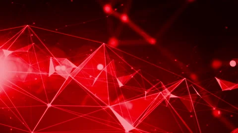 4k Technology Abstract Animation Background Seamless Loop. Red Color Stock Footage 55299678