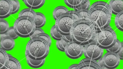 4k Technology and engineering motion background with plexus elements Stock Footage 97510379