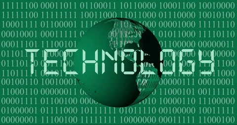 4K Technology Animation - Binary Code Background Stock Footage 110942511