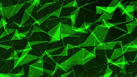 4k technology background, Green Plexus Motion, Plexus Motion Background Stock Footage 259386497