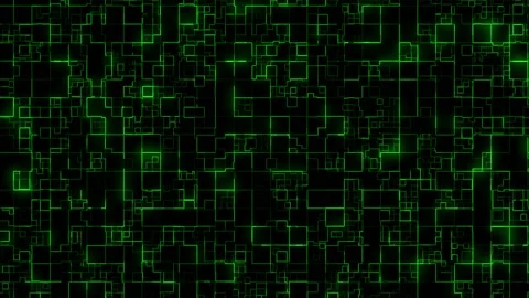 4k Technology Data Blockschain Green Background - Digital Design 스톡 동영상 155221898