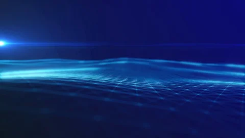 4K Technology Grid Background With Copyspace with glitches Stock Footage 106702864