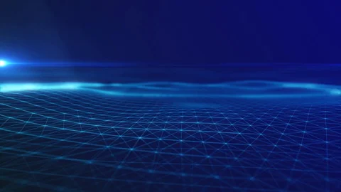 4K Technology Grid Background With Copyspace Stock Footage 106703487