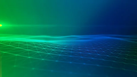 4K Technology Grid Background With Copyspace Stock Footage 106709313