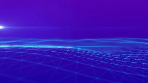 4K Technology Grid Background With Copyspace Stock Footage 106709364