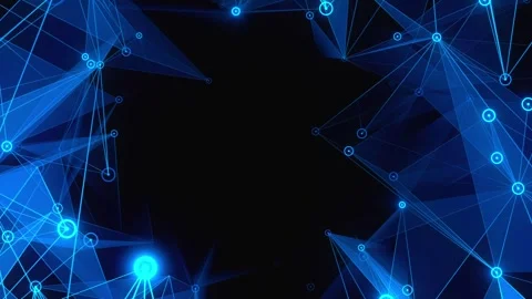 4K Technology Network loop Background. Stock Footage 243698284