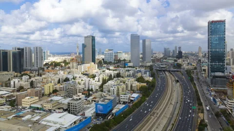 4k Tel aviv Skyline Vídeo Stock 47729989