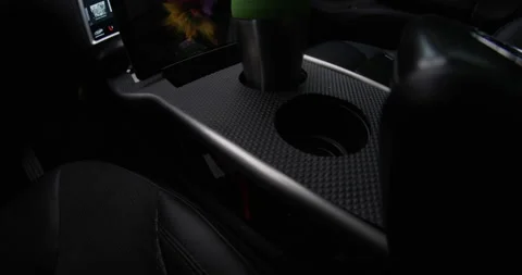 4k Tesla Model S interior touchscreen Stock Footage 137615447