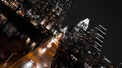 4K Texas State Capitol Austin Texas Time Lapse USA Cesar Chavez Congress Bridge Video stock 126066301