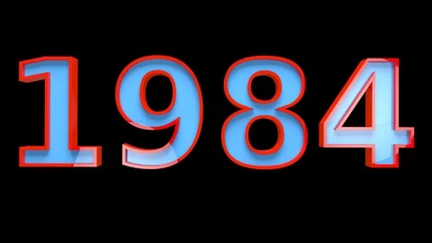 4K Text Bumper 1984 1 動画素材 109547125
