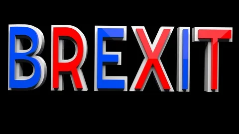 4K Text Bumper BREXIT 5 Stock Footage 109547698